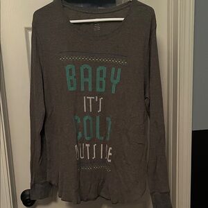 Gray Long Sleeve Shirt